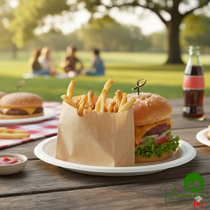 Bagcraft Snak Sack 4 1/4" x 3 3/4" Natural Grease-Resistant Concession Bag - 1,000/Case