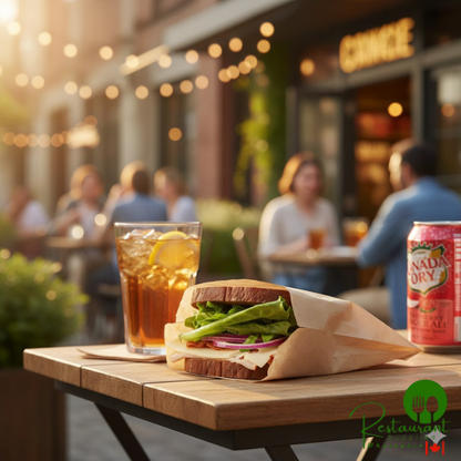 Bagcraft EcoCraft 6" x 6 1/2" Grease-Resistant Sandwich Bag - 2,000/Case