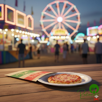 Bagcraft EcoCraft 7 1/2" x 11" Pizza Bag with Window and Tray - 250/Case