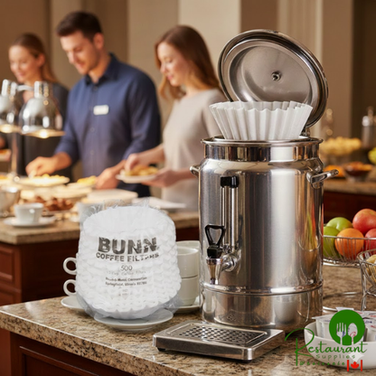 Bunn 20122.0000 9 3/4" x 4 1/4" 12 Cup Narrow Fast Flow Decanter Style Coffee Filter - 1,000/Case