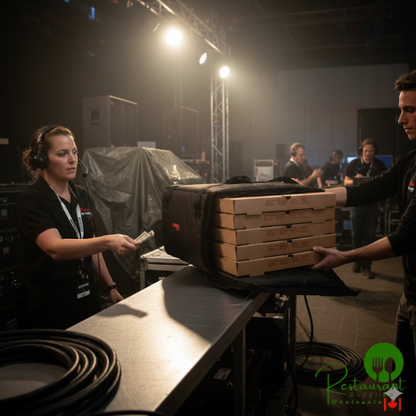 Cambro GBP518110 Customizable Insulated Black Pizza Delivery GoBag® - Holds up to (5) 18" or (6+) 16" Pizza Boxes