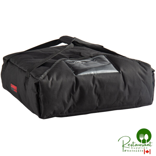 Cambro GBP220110 Customizable Insulated Black Pizza Delivery GoBag® - Holds up to (2) 20" or (3) 18" Pizza Boxes