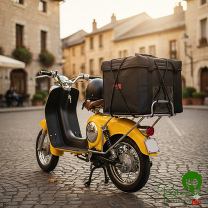 Cambro GBD151212110 Customizable Insulated Black Sandwich GoBag® - 15" x 12" x 12"