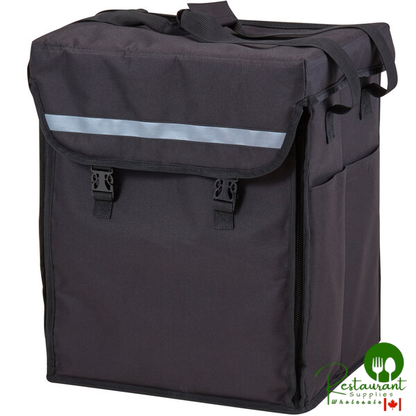 Cambro GBBP111417 Customizable Insulated Black Small GoBag® Delivery Backpack - 11" x 14" x 17"