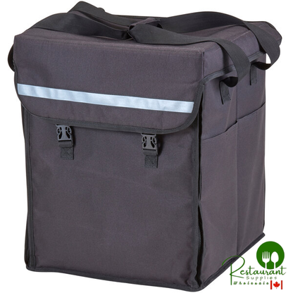 Cambro GBBP151417 Customizable Insulated Black Large GoBag® Delivery Backpack - 15" x 14" x 17"