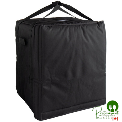 Cambro GBPP1018110 Customizable Insulated Black Premium Pizza Delivery GoBag® - Holds up to (10) 18" Pizza Boxes
