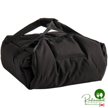 Cambro GBPP214110 Customizable Insulated Black Premium Pizza Delivery GoBag® - Holds up to (2) 14" Pizza Boxes