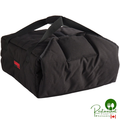 Cambro GBPP216110 Customizable Insulated Black Premium Pizza Delivery GoBag® - Holds up to (2) 16" or (3) 14" Pizza Boxes