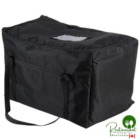 Intedge Insulated Food Carrier, Black Nylon, 22" x 12" x 12"