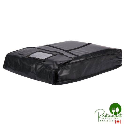 Intedge Insulated Delivery Bag, Full Size Bun / Sheet Pan Carrier, Black Vinyl, 18" x 26" x 5"