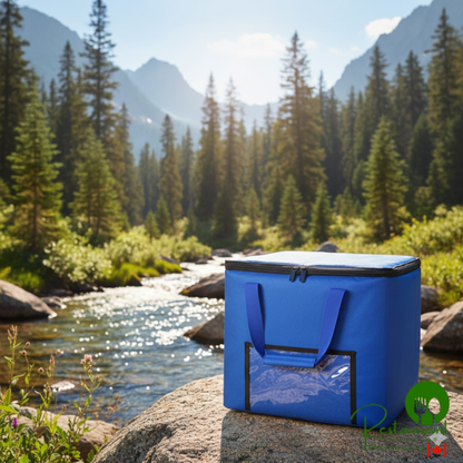 Sterno School Nutrition Blue Value Insulated Milk Crate Tote / Delivery Bag 70683