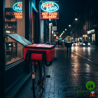 Sterno 16" x 16" x 6" Medium Red Vinyl Insulated Premium Breakfast Delivery Bag 70580