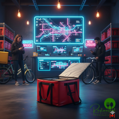 Sterno 70502 Red Medium All-Purpose Insulated Food Carrier, 18 1/2" x 18 1/2" x 14 1/2" - Holds (3) 16" Dome Trays