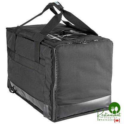 Vesture Heavy-Duty Thermal Chafer Pan Carrier Delivery Bag with Removable Shelf System - 15" x 23 1/2" x 17"