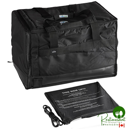 Vesture Heavy-Duty Thermal Chafer Pan Carrier Delivery System with LavaPac Electric Heating Element - 15" x 23 1/2" x 17"