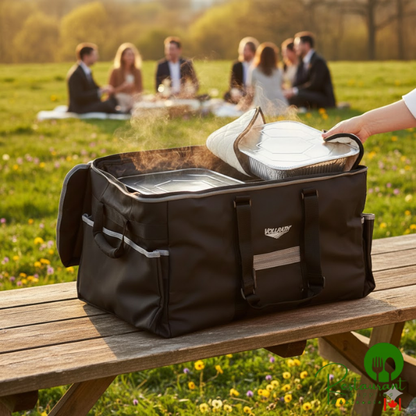 Vollrath VCBL300 3-Series Large Insulated Food Pan Carrier / Catering Bag, 23" x 15" x 14" - Holds (3) Full Size Food Pans