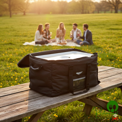 Vollrath VCBL100 1-Series Large Insulated Food Pan Carrier / Catering Bag, 23" x 15" x 14" - Holds (3) Full Size Food Pans