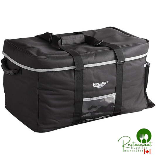 Vollrath VCBM100 1-Series Medium Insulated Food Pan Carrier / Catering Bag, 17" x 13" x 9" - Holds (3) Half Size Food Pans