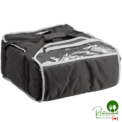 Vollrath VPB116 1-Series Insulated Pizza Delivery Bag, 17 1/2" x 17 1/2" x 9" - Holds (3) 16" Pizza Boxes