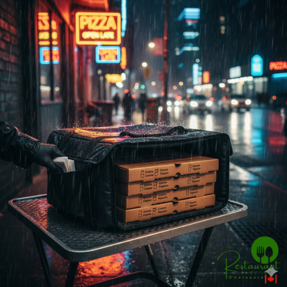 Vollrath VPB116 1-Series Insulated Pizza Delivery Bag, 17 1/2" x 17 1/2" x 9" - Holds (3) 16" Pizza Boxes