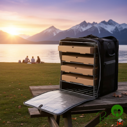 Vollrath VTBW300 3-Series Insulated Tower Bag with Wire Insert, 18" x 17" x 22" - Holds (10) 16" Pizza Boxes