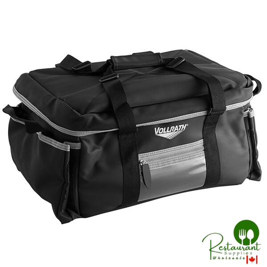 Vollrath VCBM300 3-Series Medium Insulated Food Pan Carrier / Catering Bag, 17" x 13" x 9" - Holds (2) Half Size Food Pans