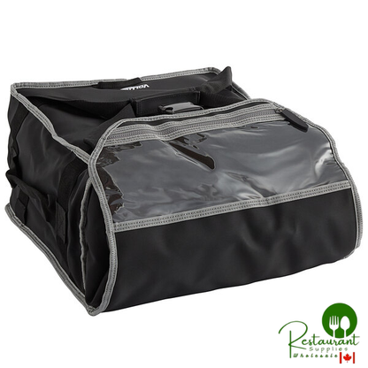 Vollrath VPB316 3-Series Insulated Pizza Delivery Bag, 17 1/2" x 17 1/2" x 9" - Holds (3) 16" Pizza Boxes