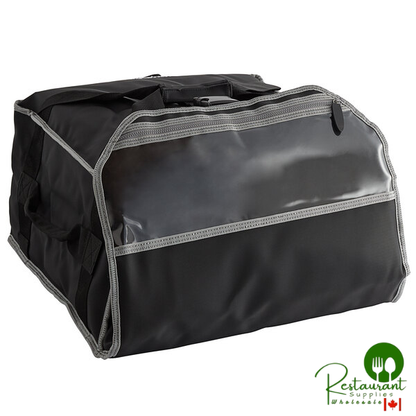 Vollrath VPB518 5-Series Insulated Pizza Delivery Bag with Heating Pad, 19" x 19" x 9" - Holds (3) 18" Pizza Boxes