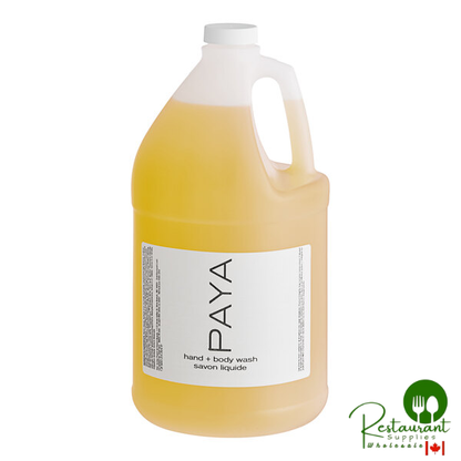 PAYA Papaya 1-Gallon Hand and Body Wash Jug - 4/Case
