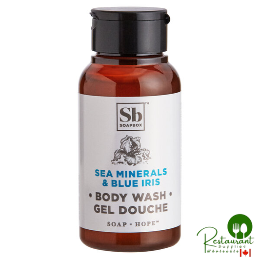 Soapbox 1 oz. Sea Minerals and Blue Iris Body Wash - 144/Case