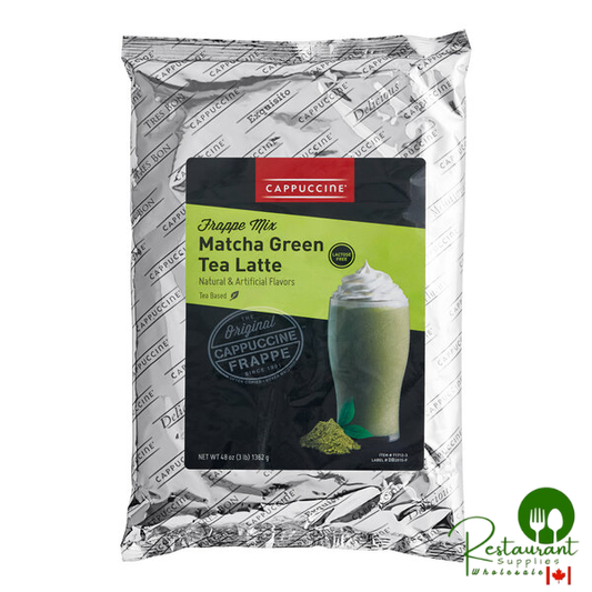 Cappuccine Matcha Latte Frappe Mix 3 lb. - 5/Case