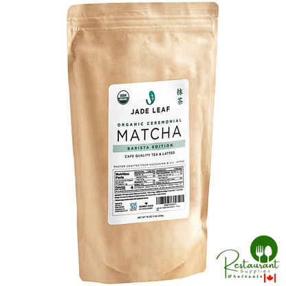 Jade Leaf Organic Ceremonial Barista Edition Matcha Powder 1 lb. (454g) - 6/Case