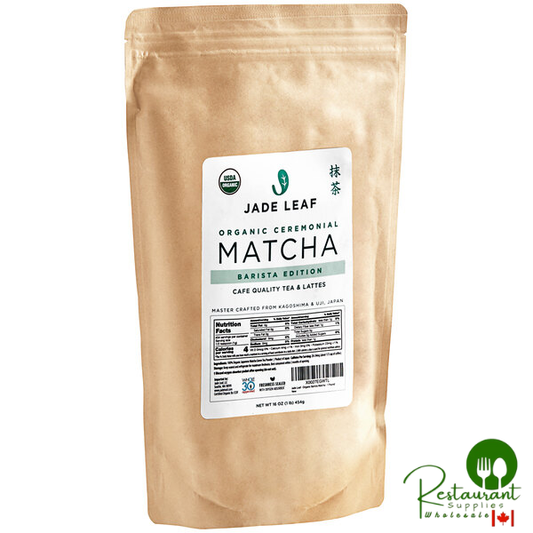 Jade Leaf Organic Ceremonial Barista Edition Matcha Powder 1 lb. (454g) - 6/Case