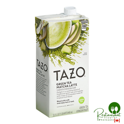 Tazo 32 fl. oz. Green Tea Matcha Latte 1:1 Concentrate - 6/Case