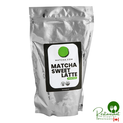 Matcha.com Organic Sweetened Matcha Latte Mix 2.2 lb. (1kg) - 15/Case