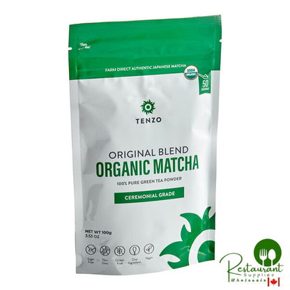 Tenzo Organic Ceremonial Matcha Green Tea Powder 100g (3.5 oz.)