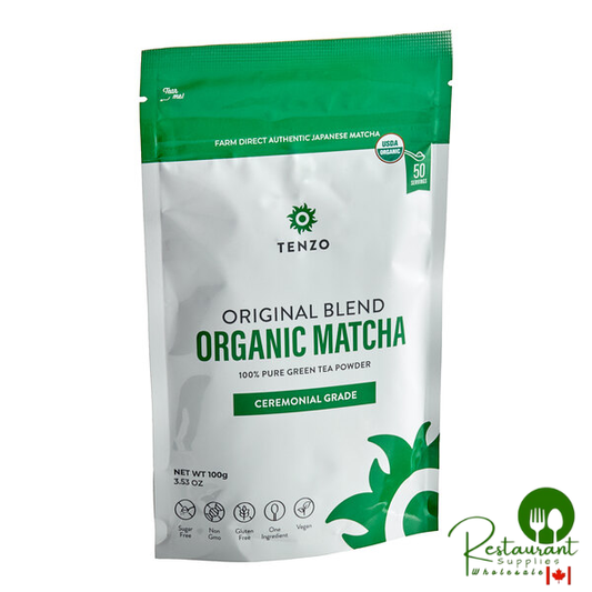 Tenzo Organic Ceremonial Matcha Green Tea Powder 100g (3.5 oz.)