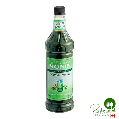 Monin Matcha Green Tea 7:1 Concentrate 1 Liter - 4/Case