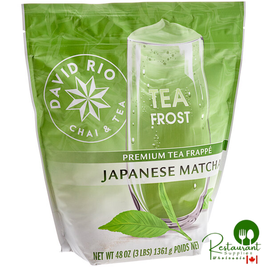 David Rio Tea Frost Japanese Matcha Frappe Mix 3 lb. - 4/Case