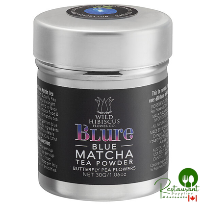 Wild Hibiscus b'Lure Butterfly Pea Flower Blue Matcha Tea Powder 1.06 oz. (30 g)