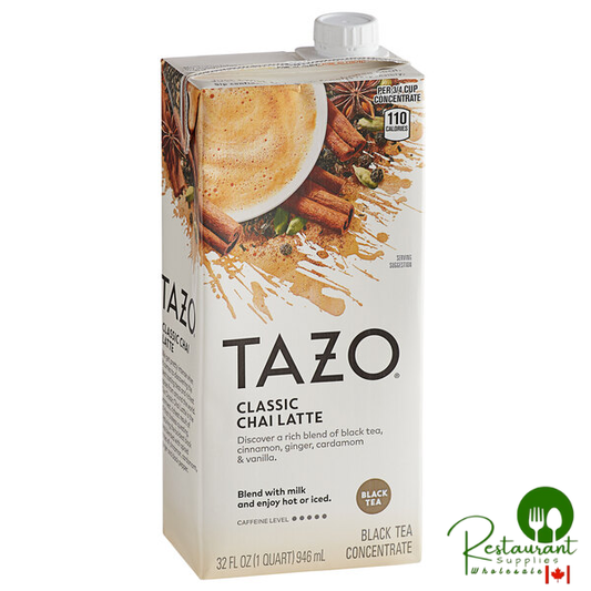 Tazo 32 fl. oz. Chai Tea Latte 1:1 Concentrate - 6/Case