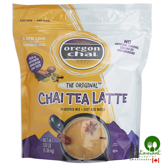 Oregon Chai Original Chai Tea Latte Dry Mix 3 lb. - 4/Case