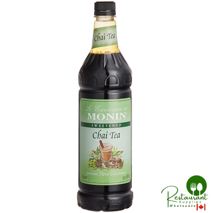 Monin 1 Liter Chai Tea 7:1 Concentrate - 4/Case