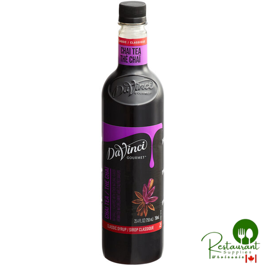 DaVinci Gourmet 750 mL Chai Tea 7:1 Super Concentrate - 4/Case