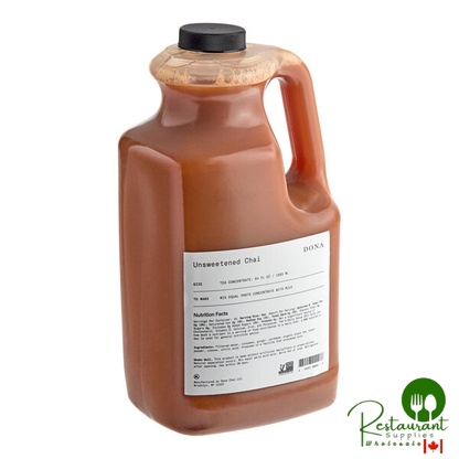 Dona Unsweetened Chai 1:1 Concentrate 64 fl. oz. - 4/Case