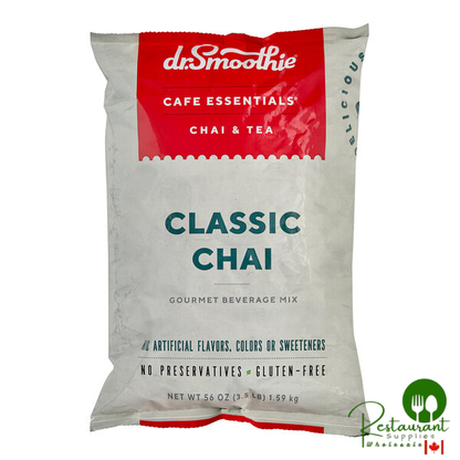 Dr. Smoothie Cafe Essentials Classic Chai Beverage Mix 3.5 lb. - 5/Case