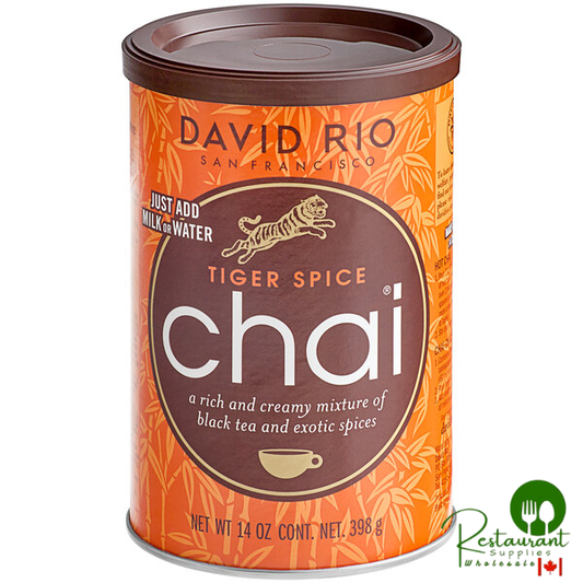David Rio Tiger Spice Chai® Tea Latte Mix 14 oz. - 6/Case