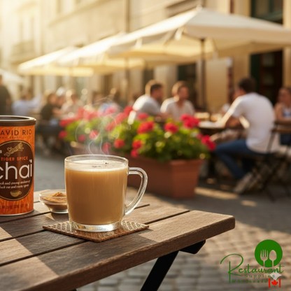 David Rio Tiger Spice Chai® Tea Latte Mix 14 oz. - 6/Case