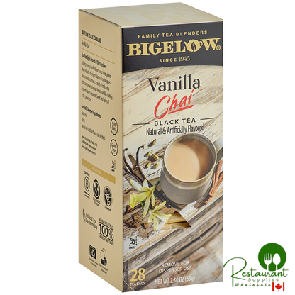 Bigelow Vanilla Chai Tea Bags - 168/Case