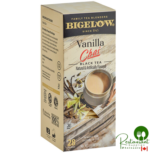 Bigelow Vanilla Chai Tea Bags - 168/Case